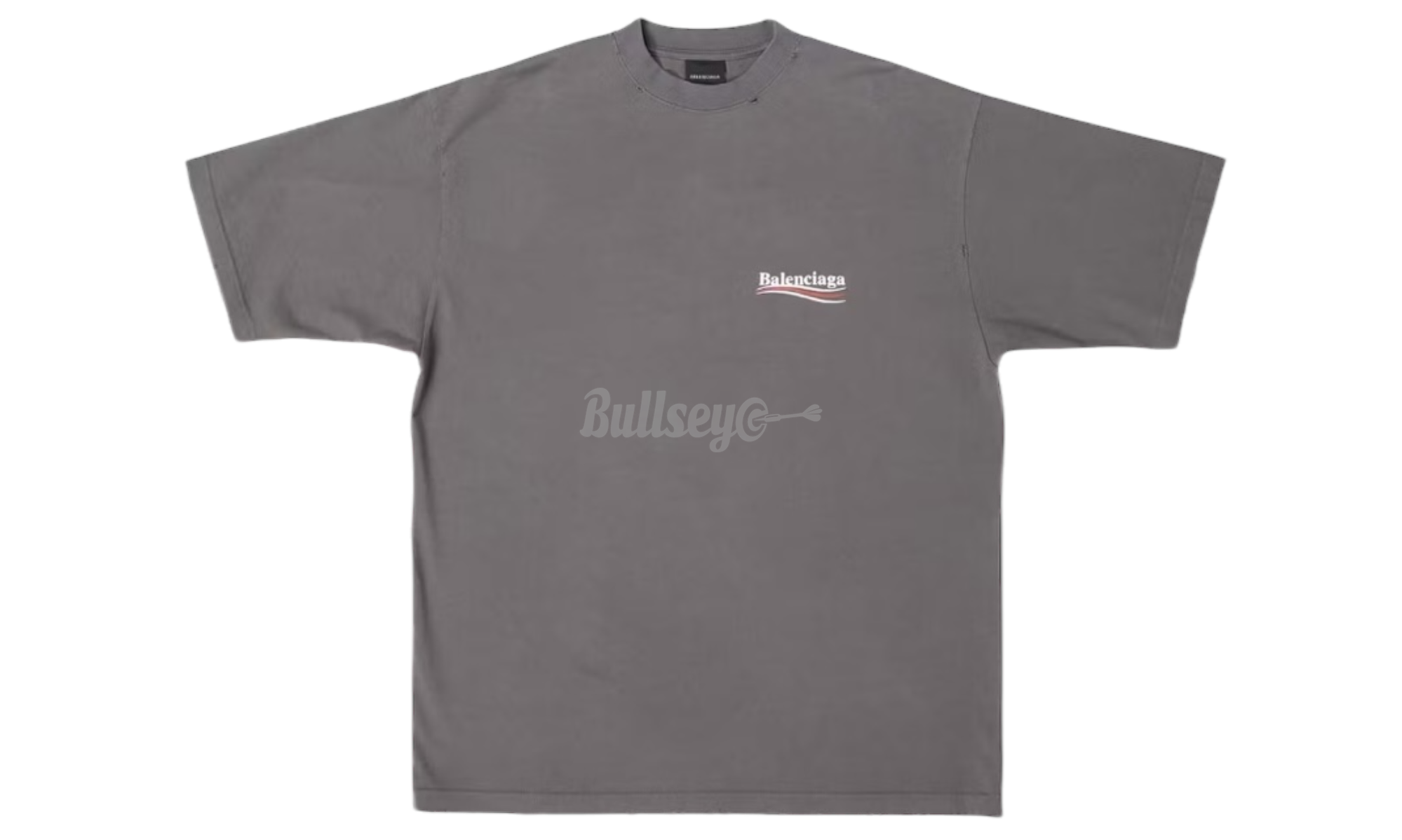Balenciaga Small Political Campaign Logo Grey T-Shirt-Bullseye Sneaker Boutique