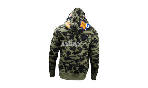 Bape ABC Dark Green Camo Shark Full Zip Hoodie (PreOwned)