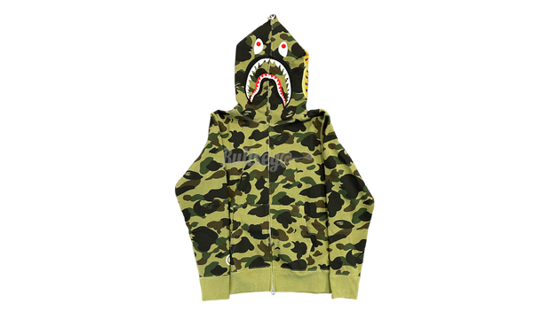 Bape ABC Dark Green Tempo Shark Full Zip Hoodie-Update your classic lace ups with the Stardan runway Sneaker from