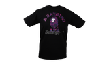 Bape ABC Purple/Black Camo College T-Shirt-Bullseye Sneaker Boutique