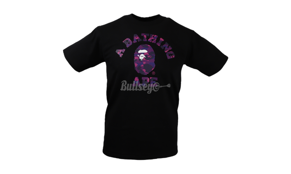 Bape ABC Purple/Black Camo College T-Shirt-Urlfreeze Sneakers Sale Online