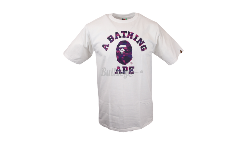 Bape ABC Purple/White Camo College T-Shirt-Bullseye Karmen Sneaker Boutique