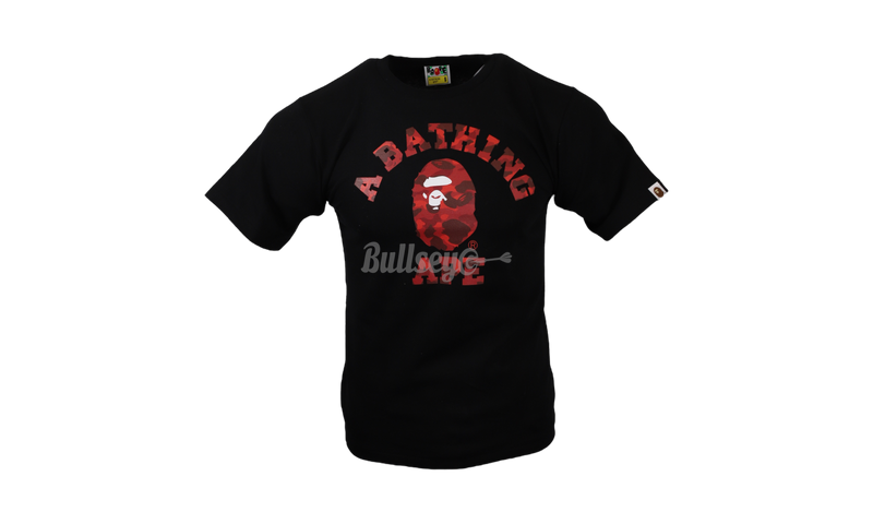 Bape ABC Red/Black Camo College T-Shirt-Bullseye Sneaker Boutique
