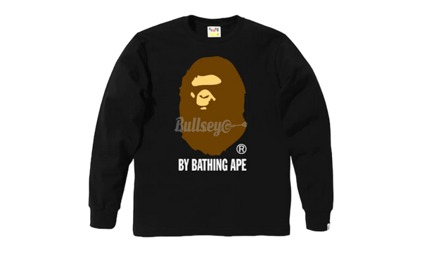 Bape Big Ape Head Brown Long-Sleeve T-Shirt-Nike air jordan retro 1 high og stage haze grey fog bleached coral 555088-108
