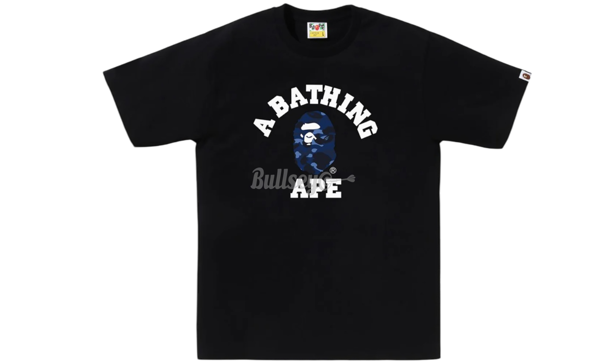 Bape Dark Blue Camo College Black T-Shirt-Bullseye Sneaker Boutique