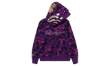 Bape Double Quest Purple Camo Full-Zip Hoodie