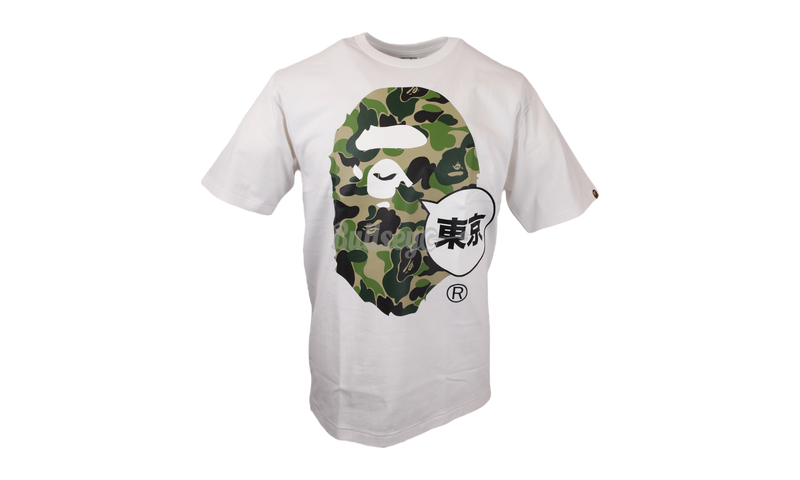 Bape Japan Big Head City White/Green T-Shirt-OCA low-top canvas sneakers