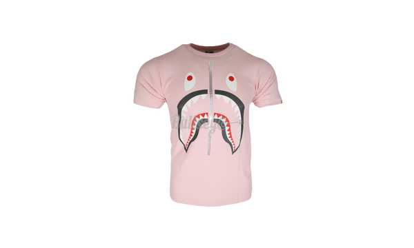 Bape Pink Shark Zip-Up T-Shirt-Bullseye Sneaker Boutique