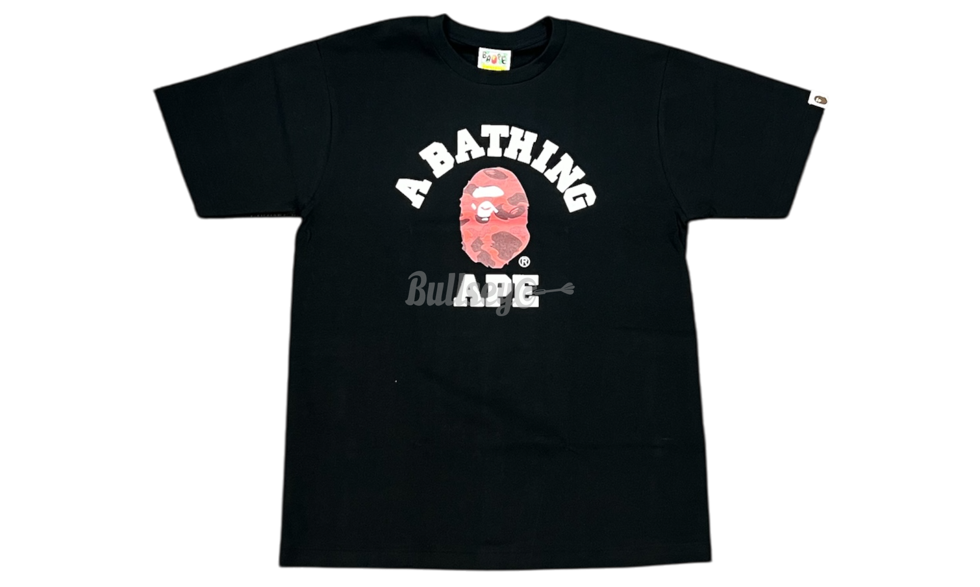 Bape Red Camo College Black T-Shirt-Bullseye Sneaker Boutique