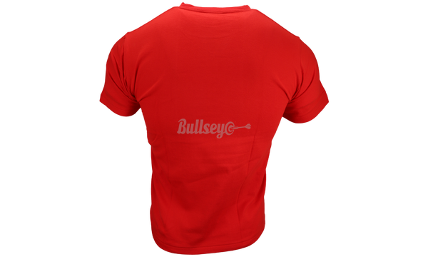 Bape Red Shark Zip-Up T-Shirt