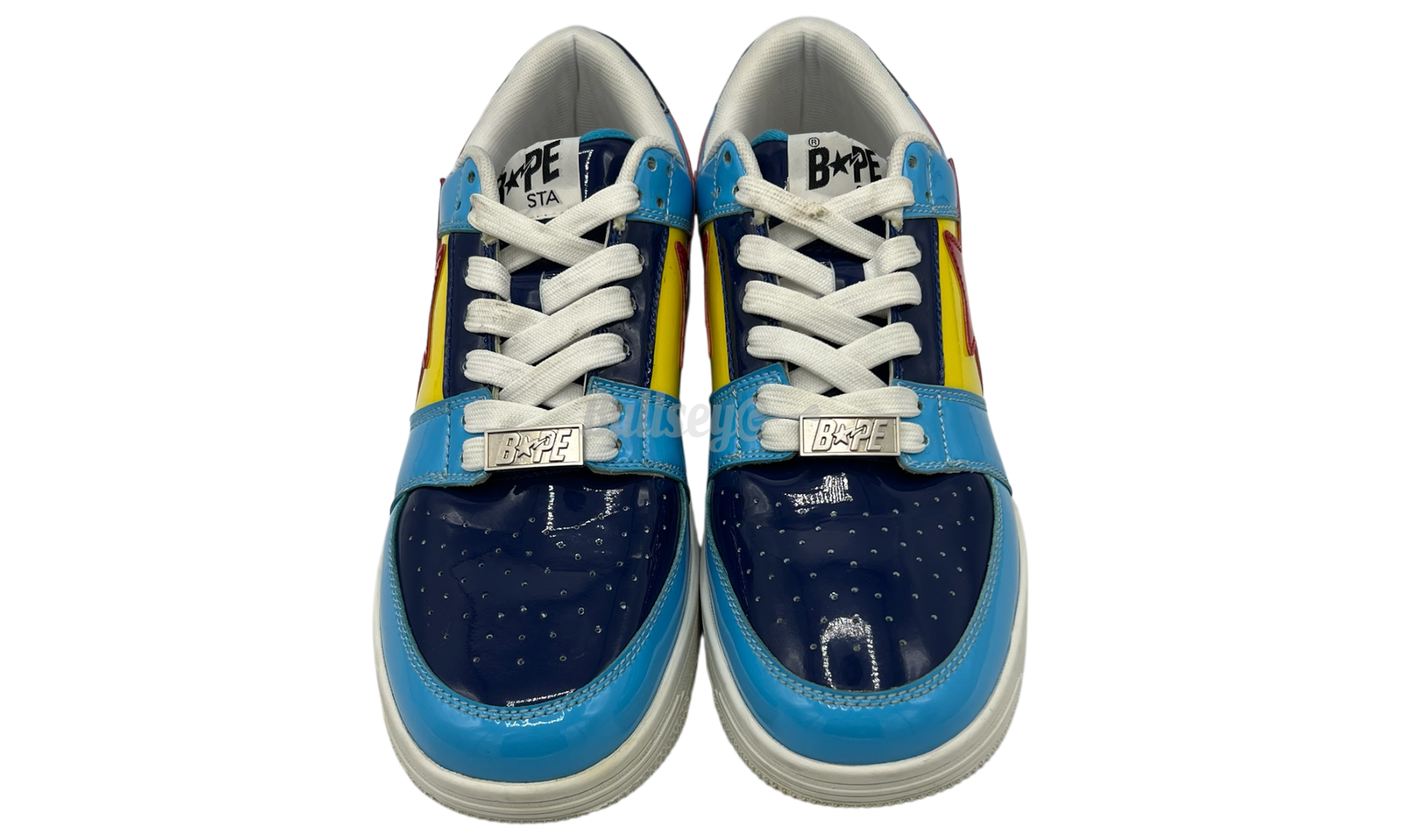 Bapesta Low "Color Block Yellow Navy Blue" (PreOwned)