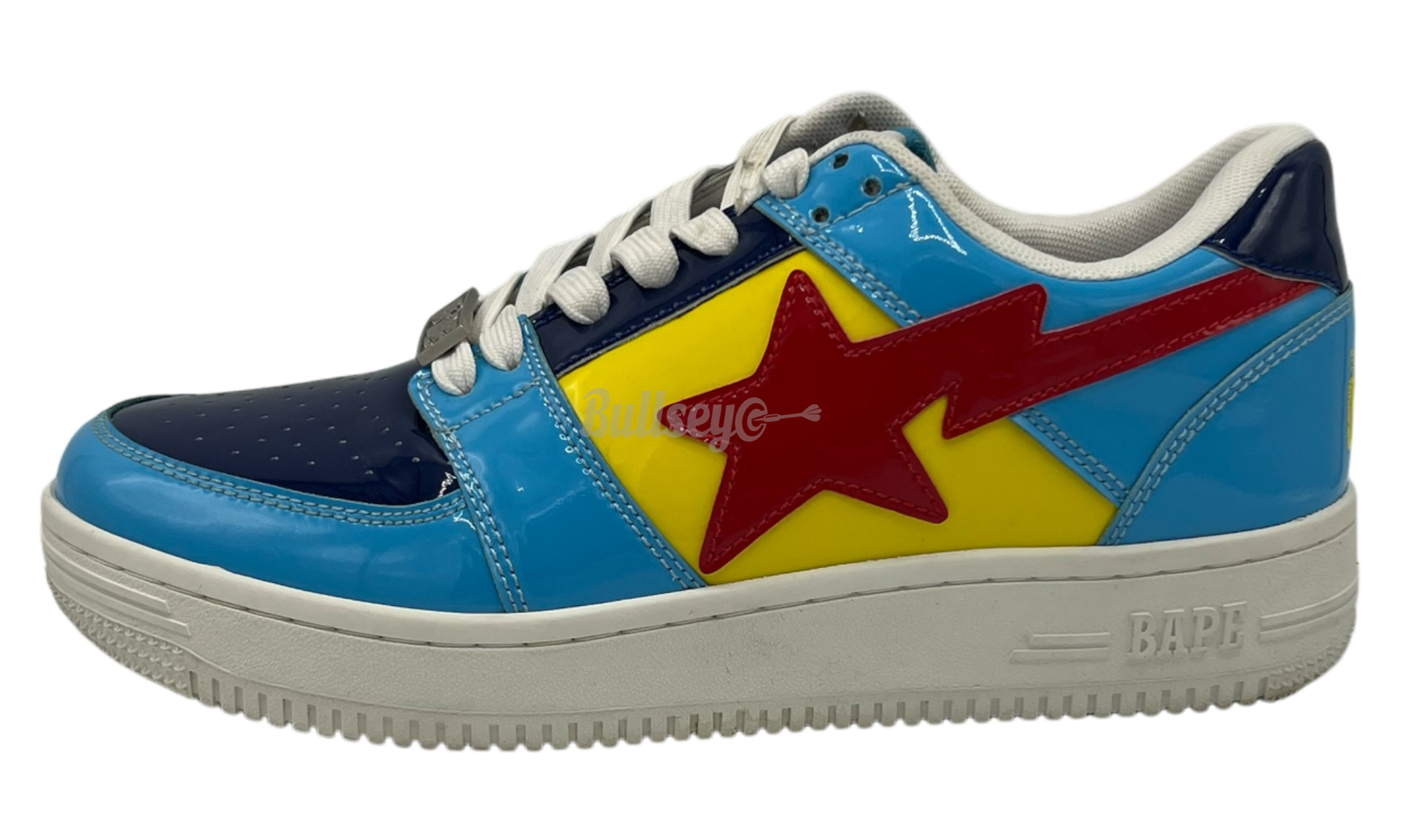 Bapesta Low "Color Block Yellow Navy Blue" (PreOwned)-Bullseye Sneaker Boutique