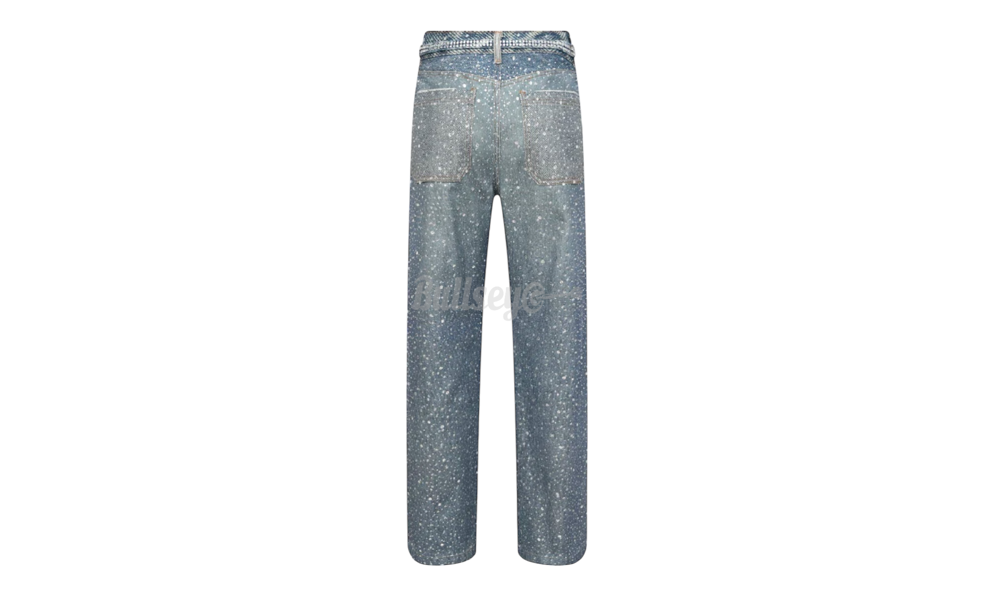 Birth of Royal Child 20k Swarovski Diamond Boro Denim Blue Jeans