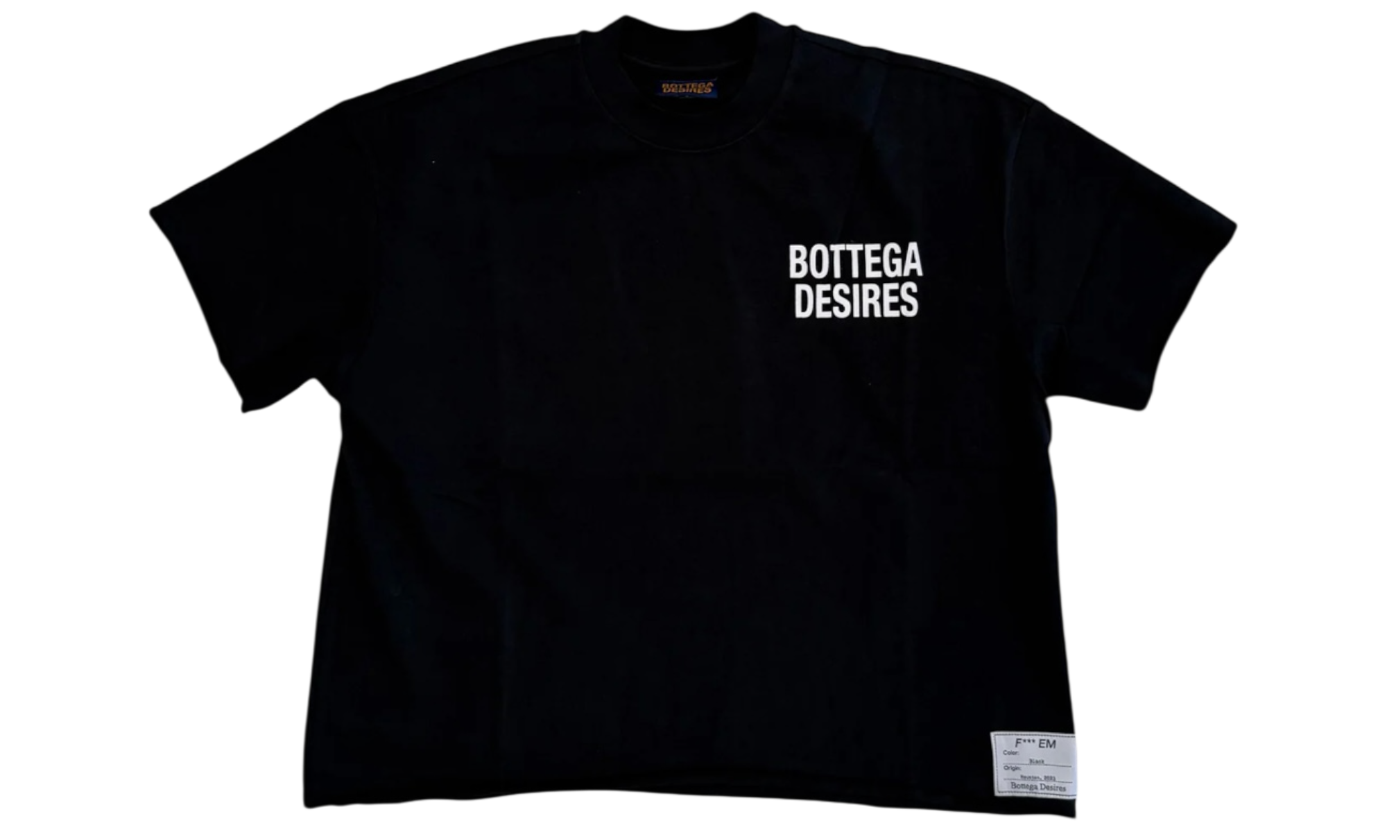 Bottega Desires Fuck Em Black T-Shirt