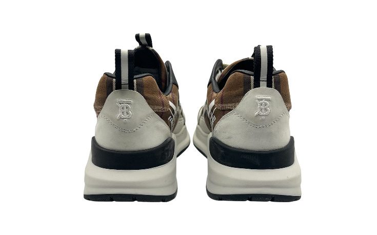Burberry Vintage Check Cotton and Leather Sneaker (Preowned) (No Box)