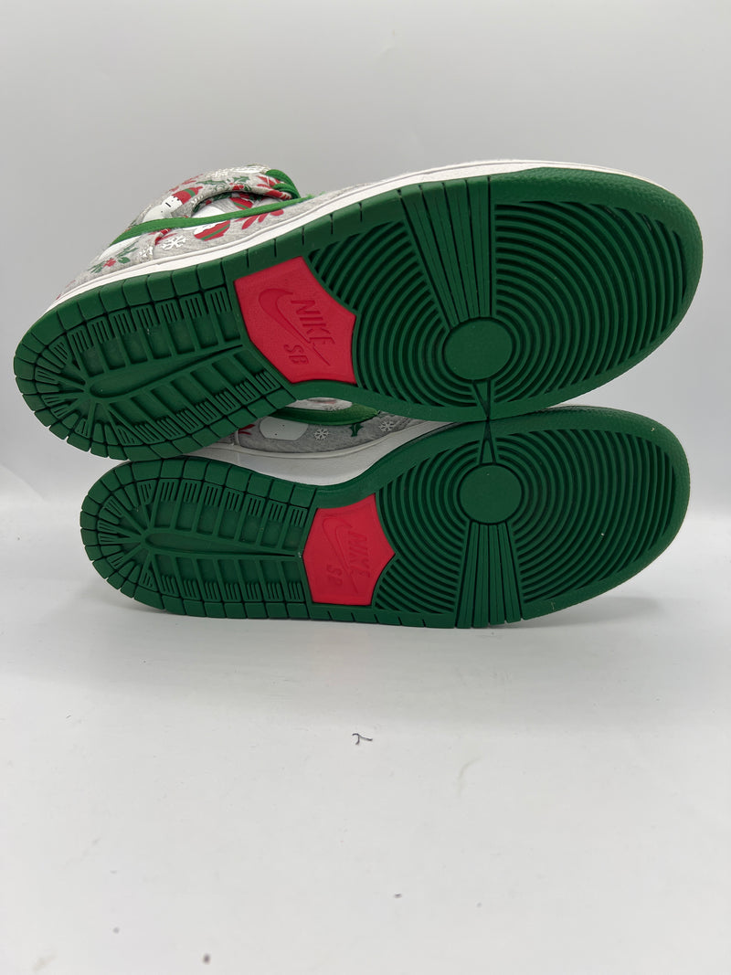 Nike SB Dunk High "Ugly Christmas Sweater Grey" (PreOwned) (No Box)