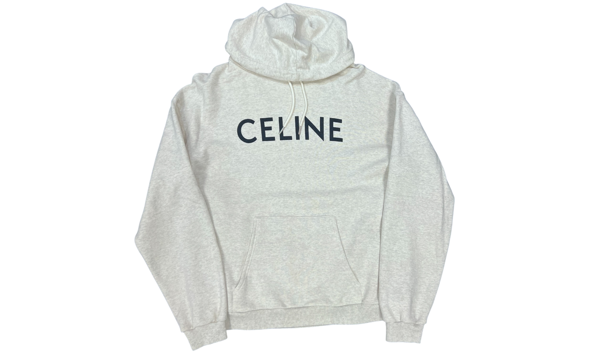 Celine Loose Cotton Fleece Hoodie-Bullseye Sneaker Boutique