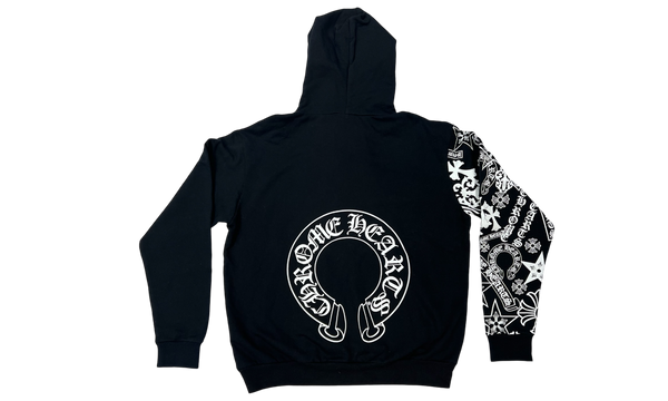 Chrome Hearts All Over Print Sleeve Black Hoodie