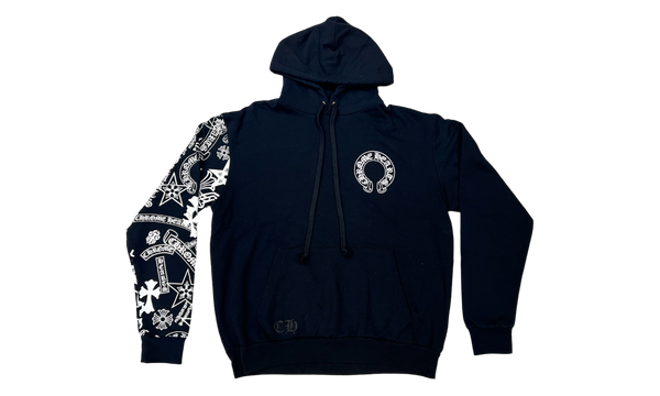 Chrome Hearts All Over Print Sleeve Black Hoodie-Urlfreeze Sneakers Sale Online