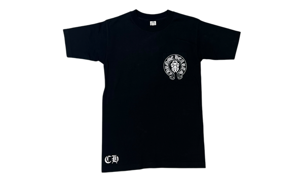 Chrome Hearts American Flag Scroll Logo Black T-Shirt