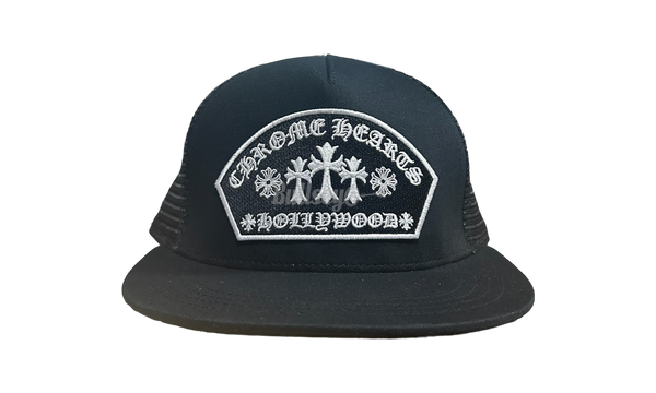 Chrome Hearts Arch Hollywood Cross Black Trucker Hat-Bullseye Sneaker hiking Boutique
