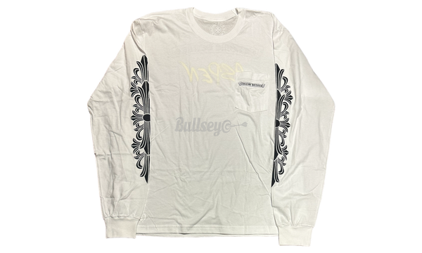Chrome Hearts Aspen Scroll Logo White Bull T-Shirt