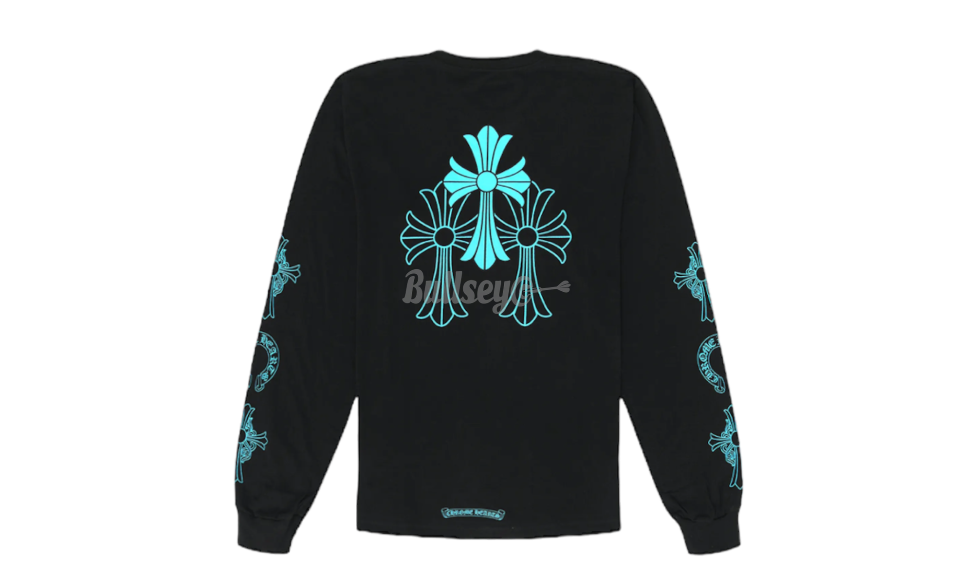 Chrome Hearts Black Blue Triple Cross Longsleeve T-Shirt-Bullseye Sneaker Boutique