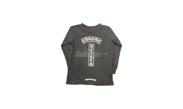 Chrome Hearts Black T-Bar Logo Longsleeve Kids T-Shirt (PreOwned)