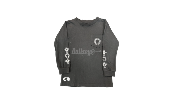 Chrome Hearts Black T-Bar Logo Longsleeve Kids T-Shirt (PreOwned)-Жіночі кросівки nike sb dunk low женские кроссовки найк
