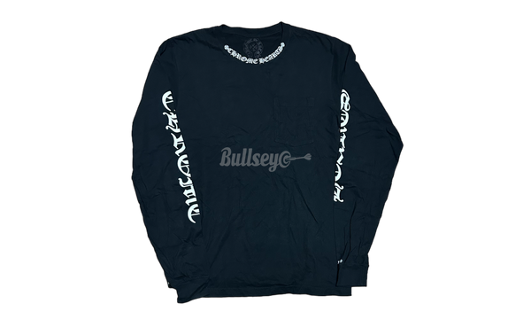 Chrome Hearts Black/White Neck Letters Longsleeve T-Shirt-Bullseye Sneaker chunky Boutique