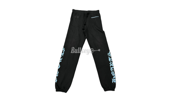 Chrome Hearts Blue Letters Black Sweatpants (Preowned)-Bullseye Sneaker Boutique