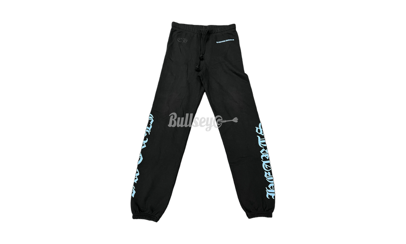 Chrome Hearts Blue Letters Black Sweatpants (Preowned)-Bullseye black Sneaker Boutique