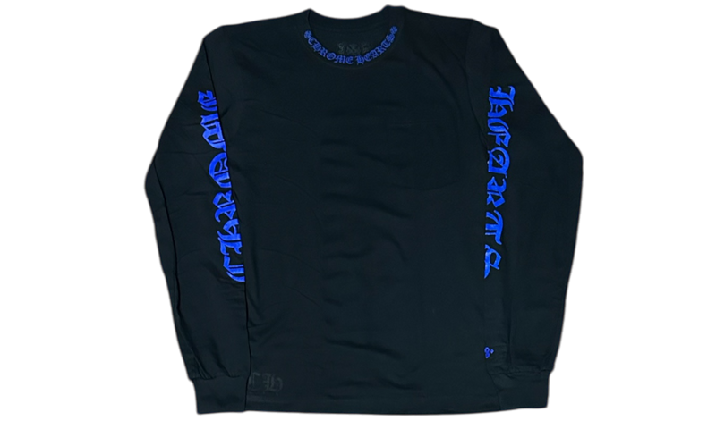 Chrome Hearts Blue Neck Letter Longsleeve T-Shirt-Bullseye Sneaker Boutique