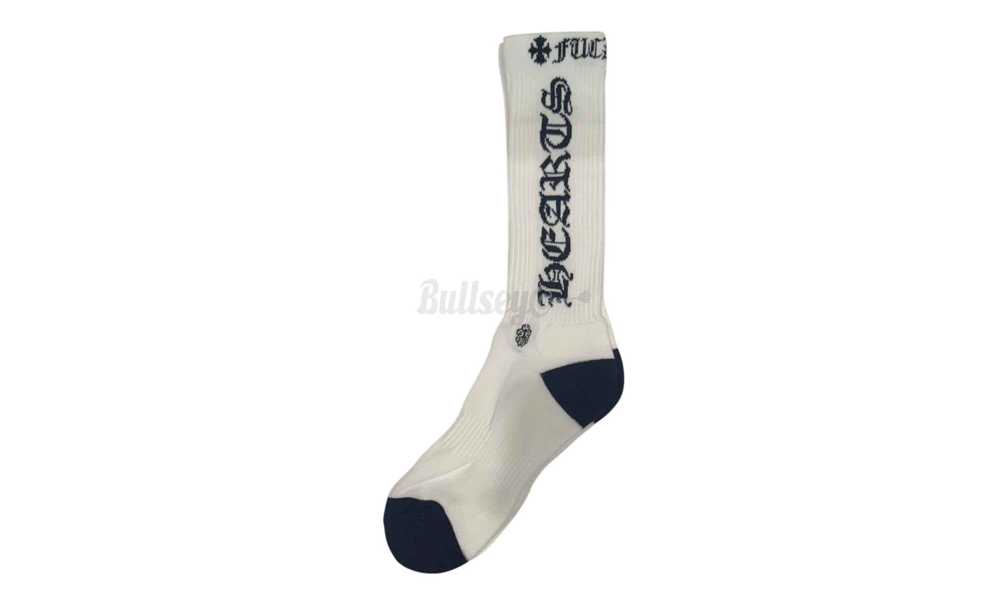 Chrome Hearts CH Logo White/Black Socks-Bullseye Sneaker Boutique