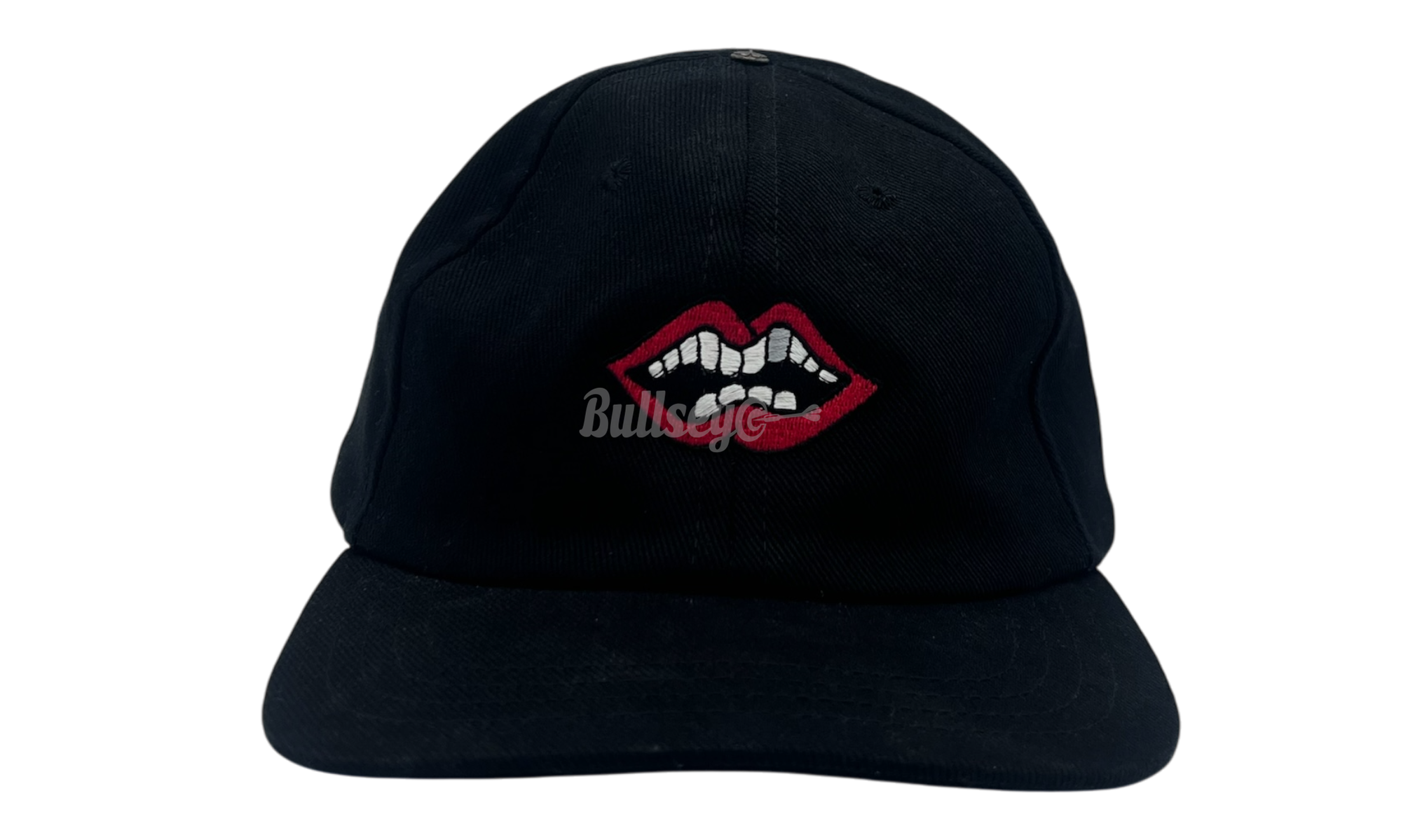 Chrome Hearts CH X Matty Boy Red Lips Leather Strap Dad Hat (PreOwned)-Bullseye Sneaker Boutique