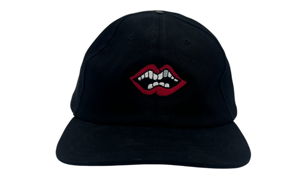 Chrome Hearts CH X Matty Boy Red Lips Leather Strap Dad Hat (PreOwned)-Bally logo-plaque boots