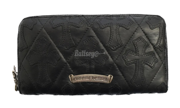 Chrome Hearts Cemetery Leather Wallet-Glamorous wedge espadrille sandals in black