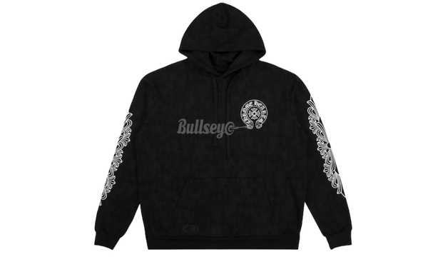 Chrome Hearts Cemetery Print Black Hoodie-Nike Calças Grandes Sportswear Club Fleece