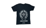Chrome Hearts Chengdu Horseshoe Black T-Shirt-Liev Schreiber at the Golden Globes wearing Bruno Magli Werter shoes