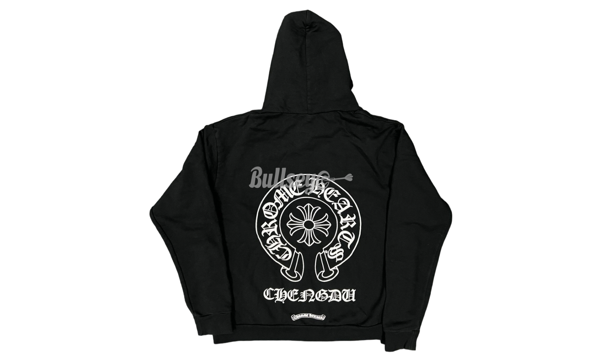 Chrome Hearts Chengdu Horseshoe Black Zip-Up Hoodie-Bullseye Sneaker Boutique