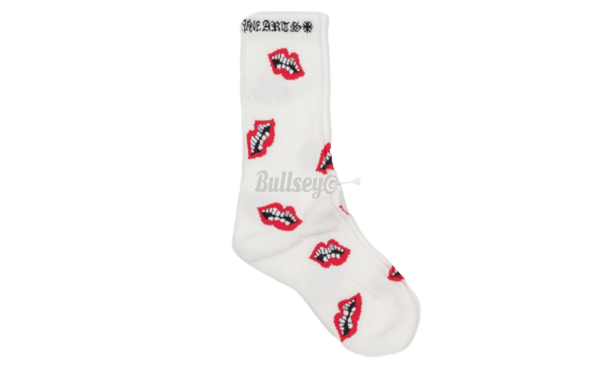Chrome Hearts Chomper Socks "White" (1 Pack)-Bullseye Sneaker Boutique