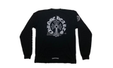 Chrome Hearts Cross Logo Neck Print Black Longsleeve-Bullseye Sneaker Boutique