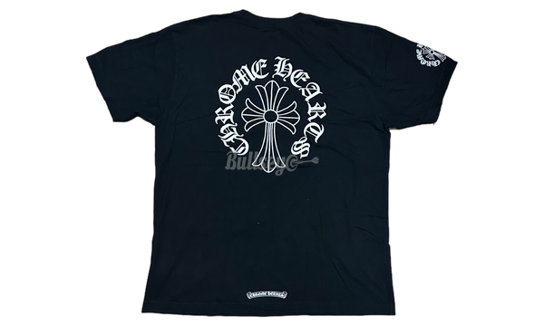 Chrome Hearts Cross Logo Neck Print Black T-Shirt-Bullseye Sneaker Boutique