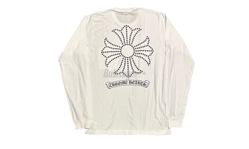 Chrome Hearts Cross White Longsleeve T-Shirt-jordan 640737 103 air jordan 1 mid preschool lifestyle shoe white pink