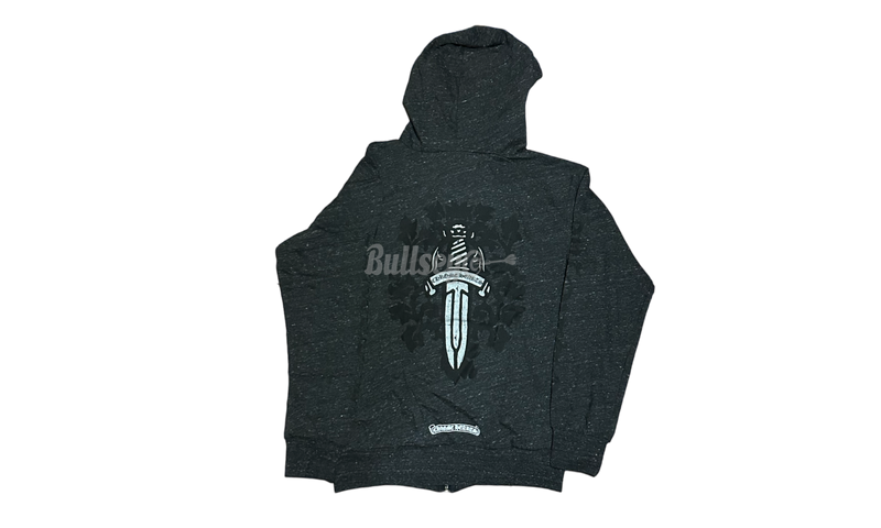 Chrome Hearts Dagger Zip-Up Grey Hoodie-Nike Undefeated x Dunk Low