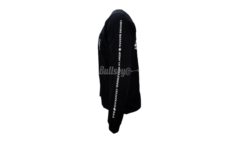 Chrome Hearts Double Floral Cross Black Longsleeve T-Shirt