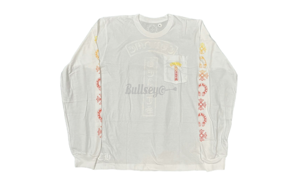 Chrome Hearts Gradient T-Bar White Longsleeve T-Shirt-Bullseye Sneaker Joe Boutique