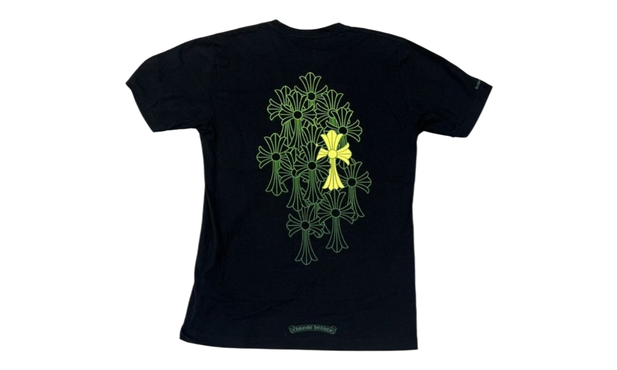 Chrome Hearts Green Cemetery Cross Black T-Shirt (PreOwned)