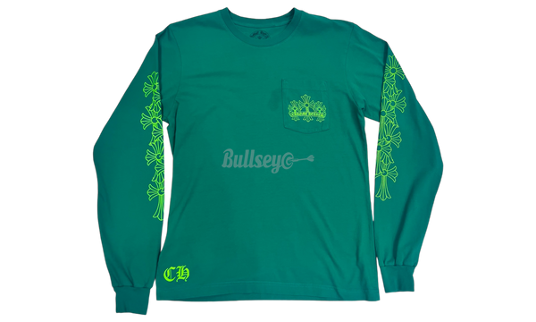 Chrome Hearts Green Cemetery Longsleeve T-Shirt (PreOwned)(Stained)-Urlfreeze Sneakers Sale Online