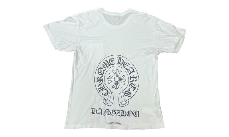 Chrome Hearts Hangzhou Horseshoe White T-Shirt (PreOwned)-Bullseye Sneaker Boutique